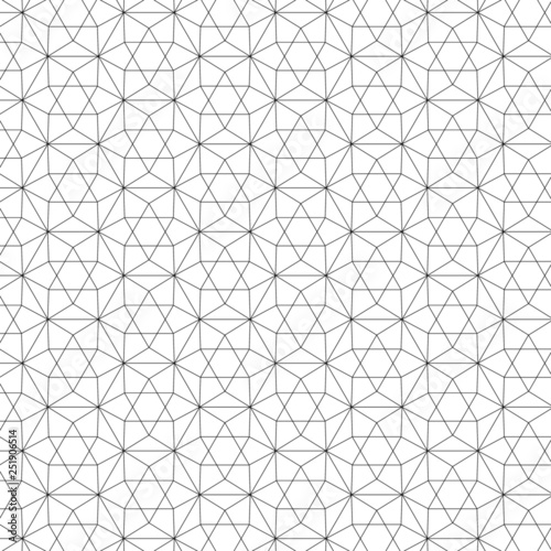 Merkaba of Life - Seamless Vector Sacred Geometry Patterns For Layer Masks Black