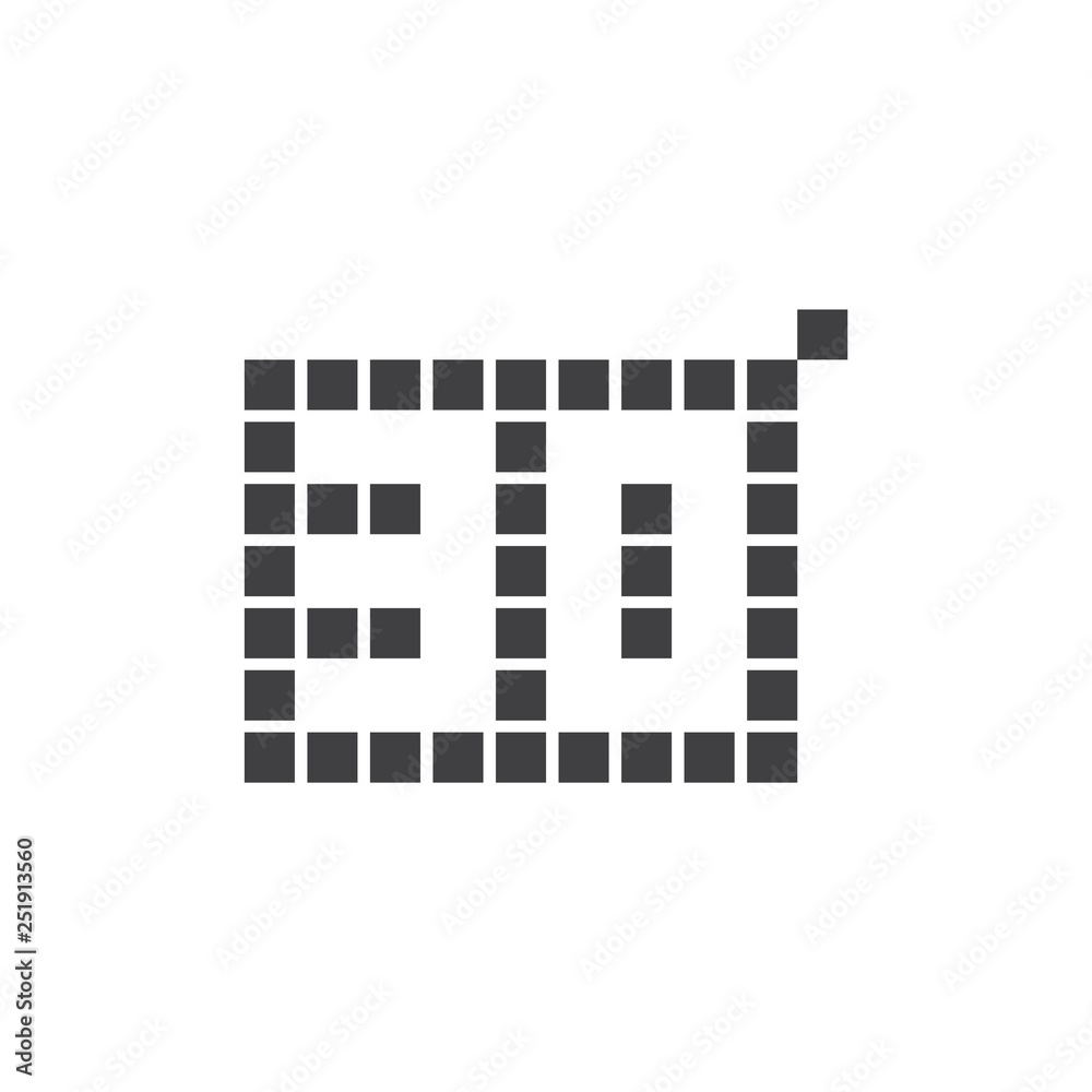 30 Year Anniversary Pixel Number Vector Template Design Illustration 30 Year Anniversary Pixel Number Vector Template Design Illustration