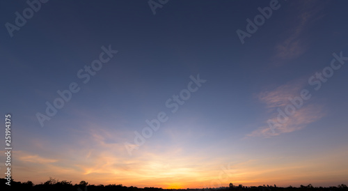 Sunset sky background