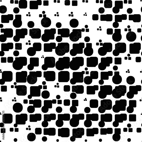 Halftone seamless abstract background with squares. Infinity geometric pattern. Vector illustration.    