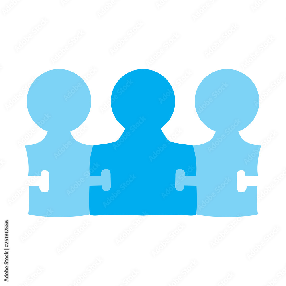Isolated people puzzle. Teamwork concept. Vector illustration design Isolated people puzzle. Teamwork concept. Vector illustration design