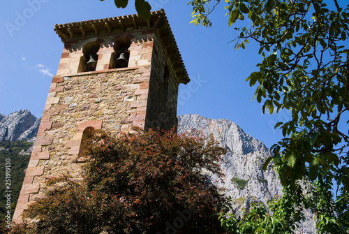 Santa Maria de Lebe–a, Picos de Europa National Park. Cantabria, Spain photo