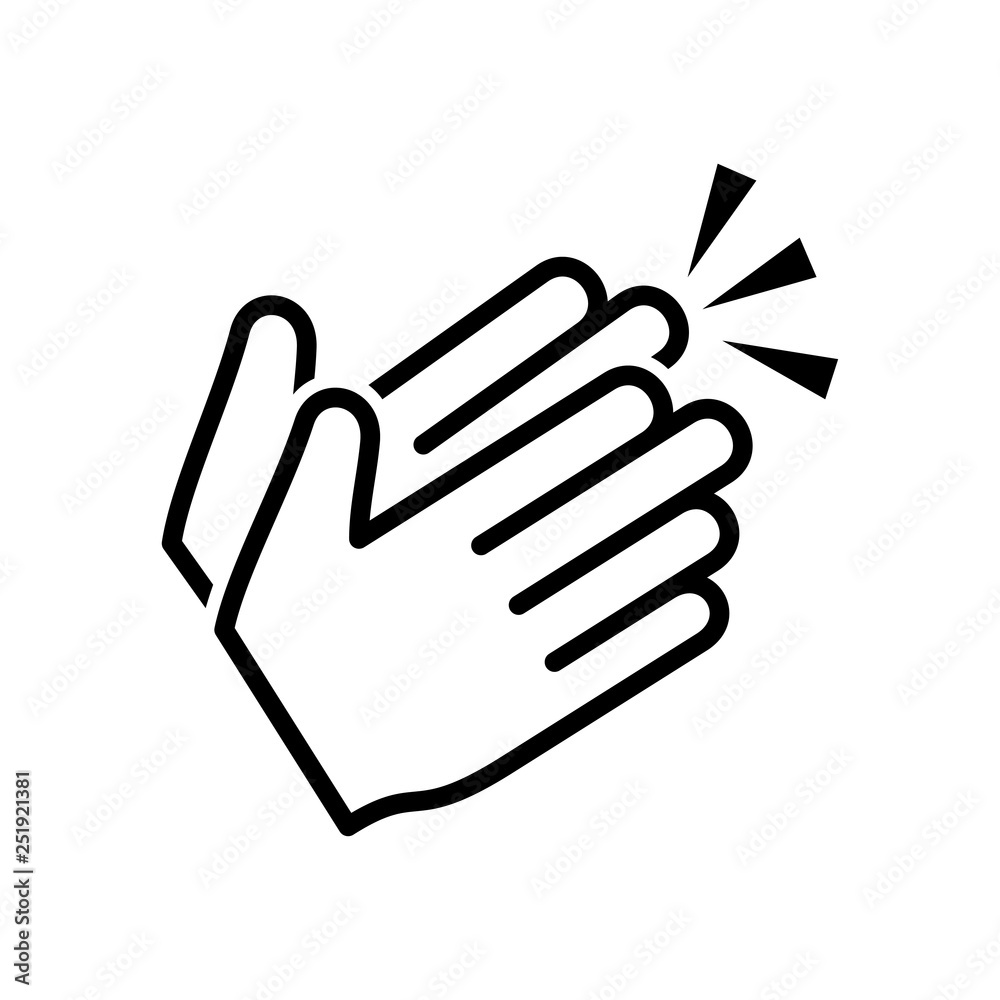 Clapping hand icon Clapping hand icon