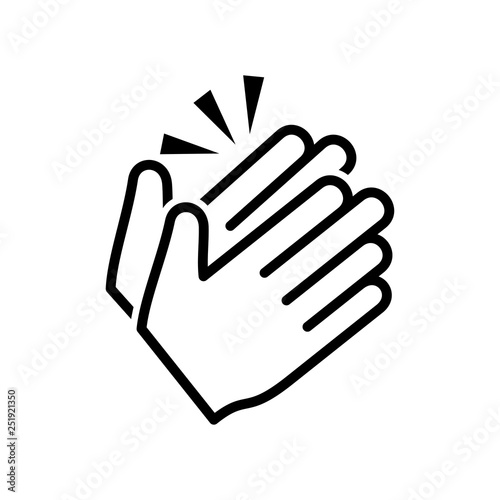 Clapping hand icon