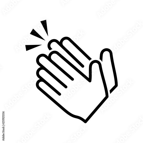 Clapping hand icon