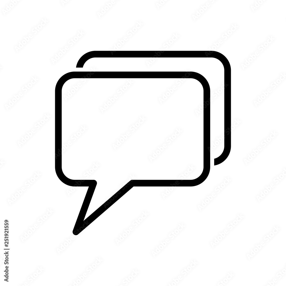 Bubble speech icon Bubble speech icon