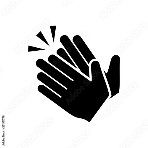 clapping hand icon photo