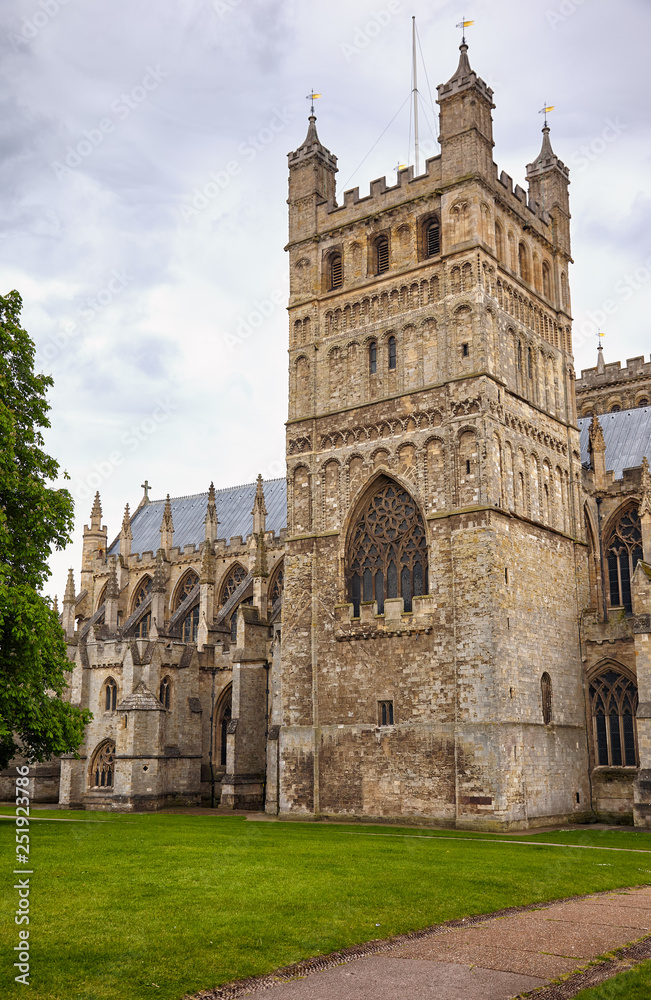 The North Tower of Exeter Cathedral. Exeter. Devon. England