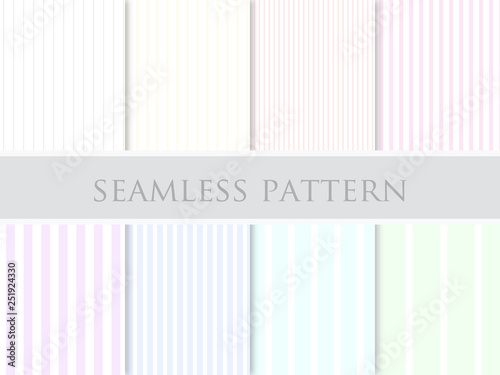 ストライプのパターンセット