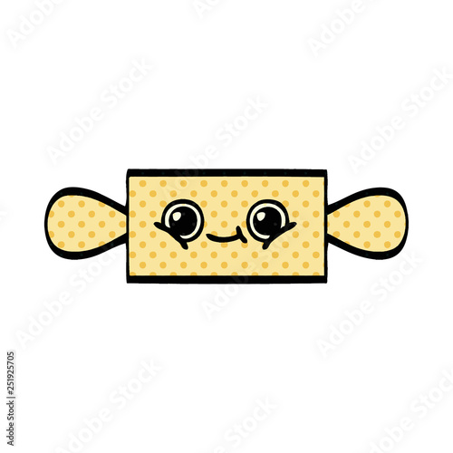 comic book style cartoon rolling pin