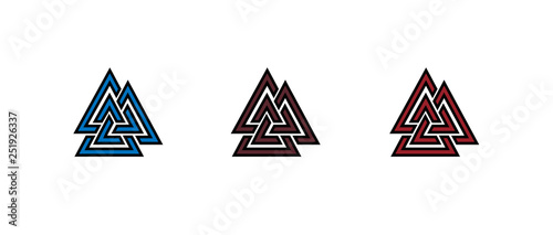 Valknut symbol logo