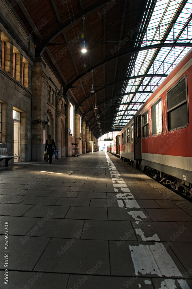 Train station, Ruedesheim am Rhein, hesse, Germany