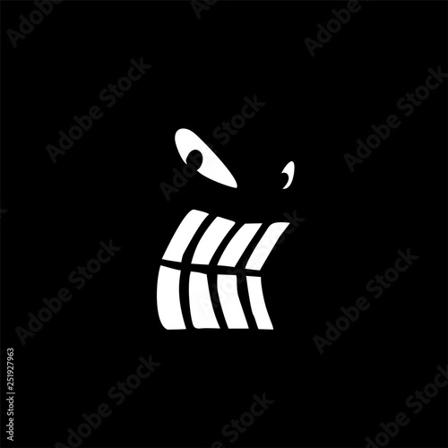 terrifying face illustration