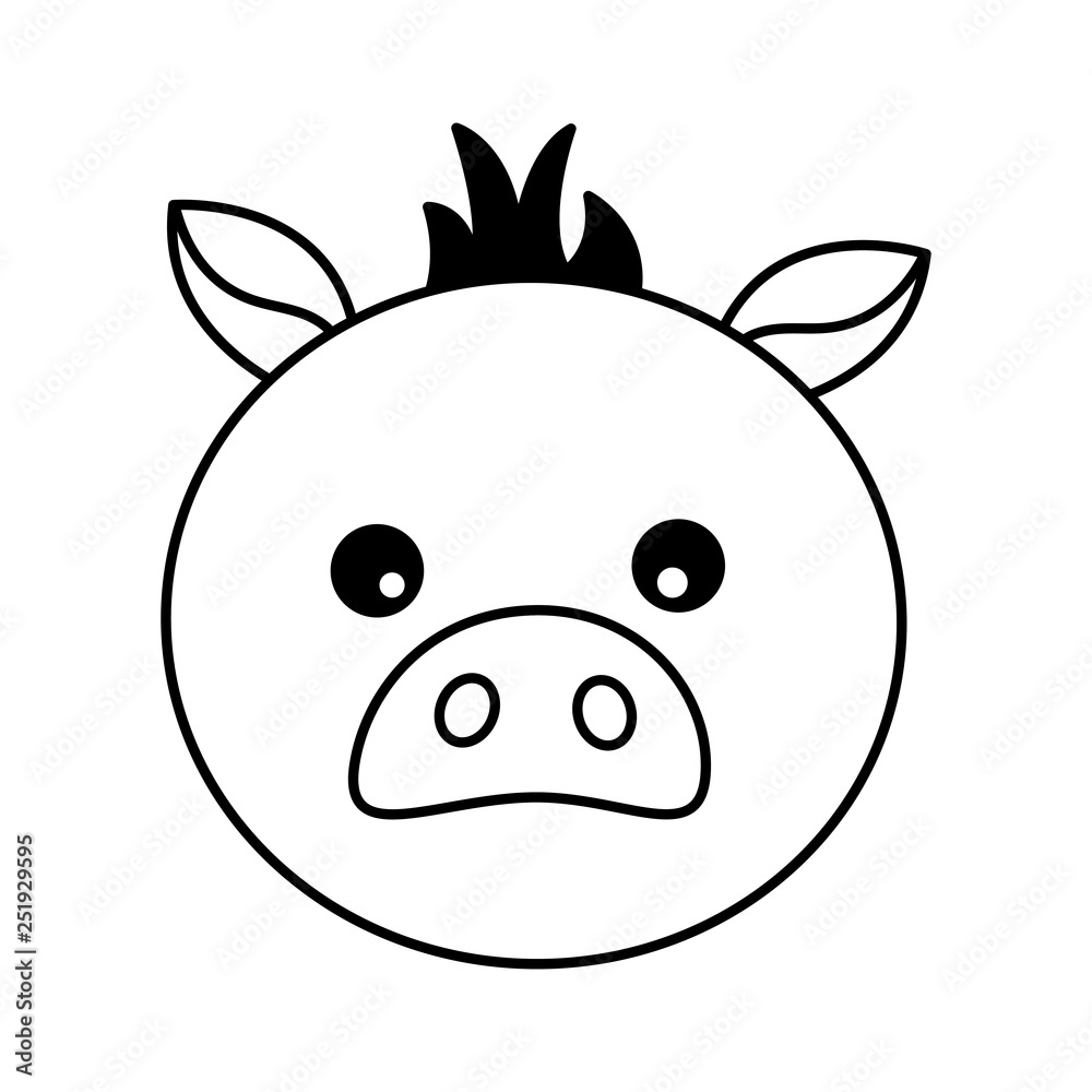 pig face animal pig face animal