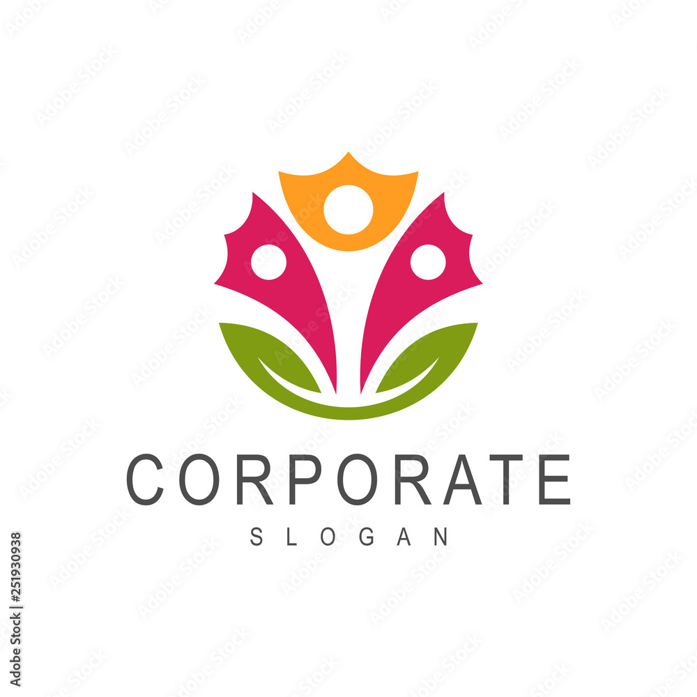 healthy family logo template healthy family logo template