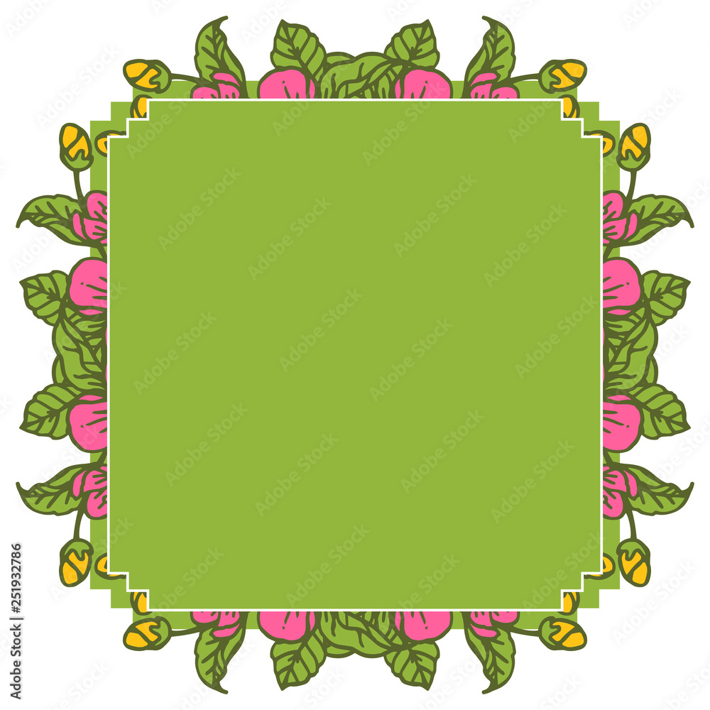 Vector illustration greeting card with wreath hand draw Vector illustration greeting card with wreath hand draw