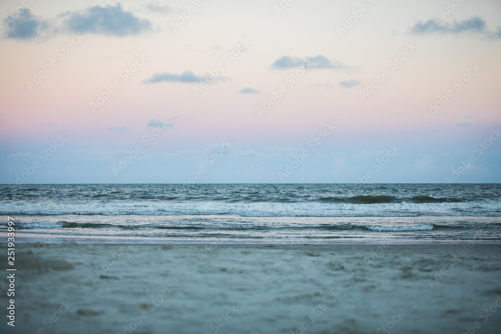 Pastel Beach Sunset