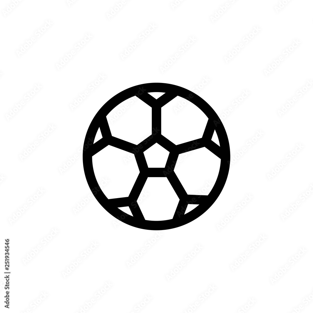 soccer ball outline vector icon soccer ball outline vector icon