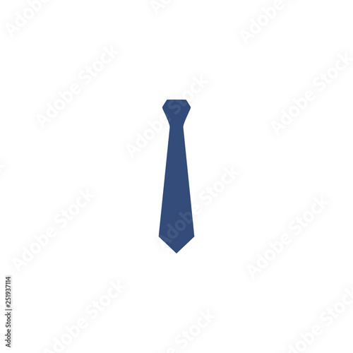 blue tie simple icon