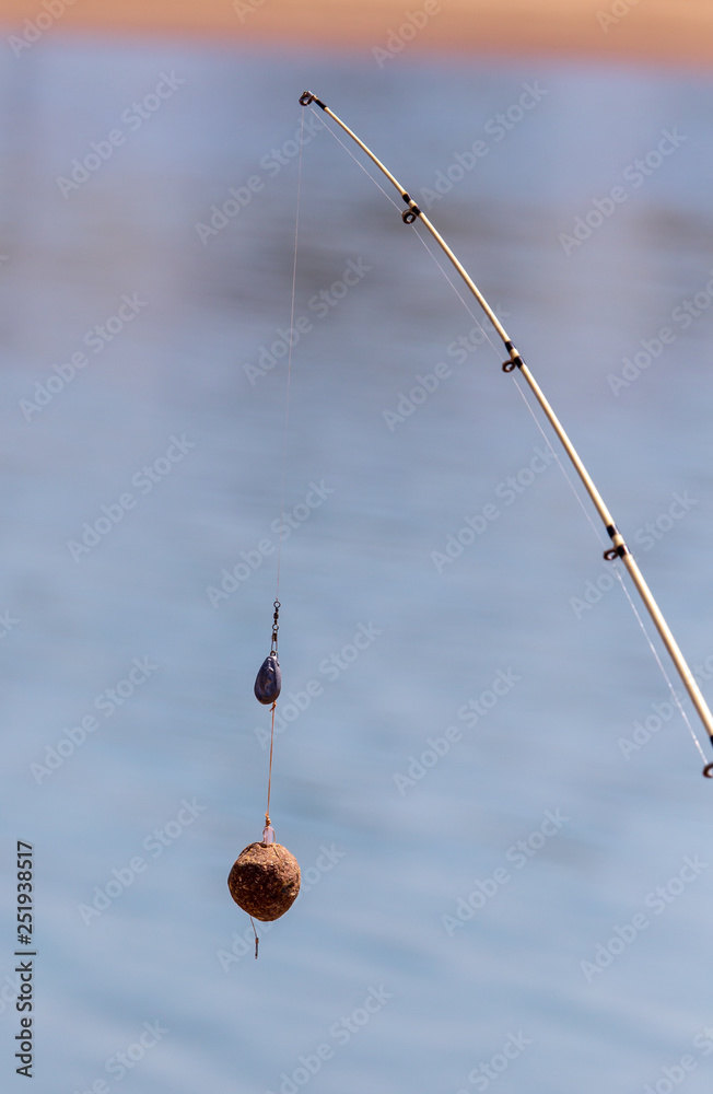 Fisherman's equipment on fishing line fishing rods Fisherman's equipment on fishing line fishing rods