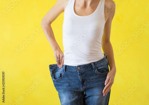 Woman after successful weight loss
