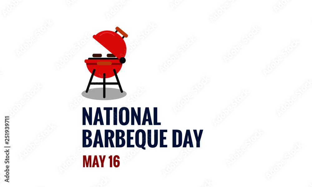 National barbecue day May 16 Poster Design Stock Vector Adobe Stock