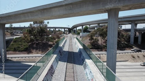 Above the highway, aerial shot, cinematic, 4K