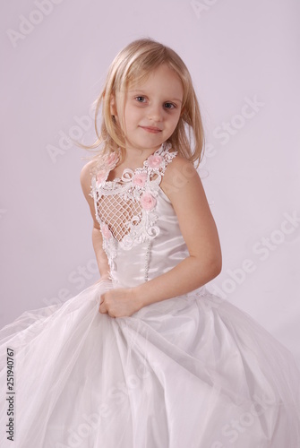 like an adult bride in a lace dress
