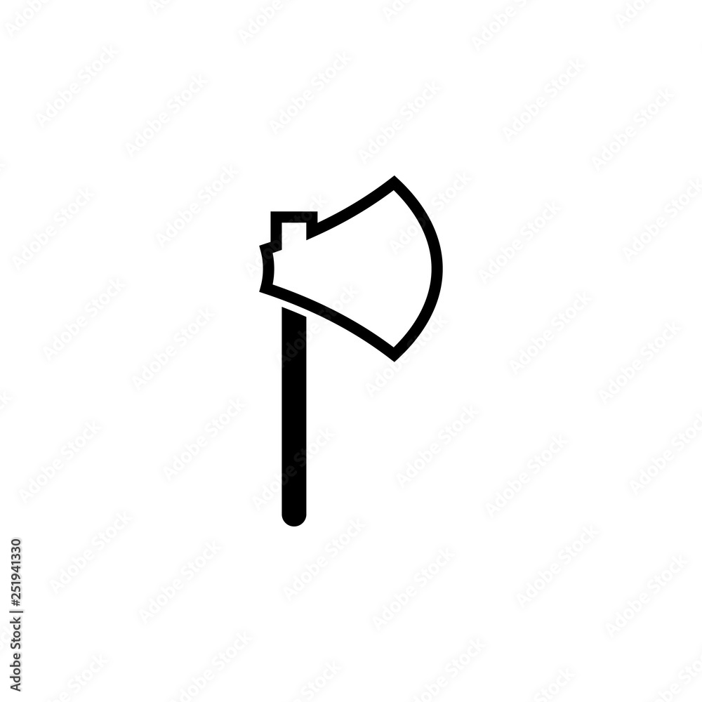 Axe icon design template vector isolated Axe icon design template vector isolated