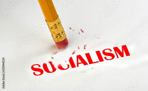 Erase away Socialism. photo