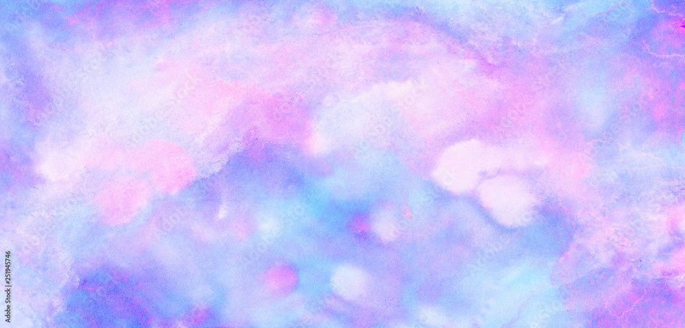 Fantasy smooth light pink, purple shades and blue watercolor paper textured illustration for grunge design, vintage card, templates. Pastel ink colors wet effect hand drawn canvas aquarelle background Fantasy smooth light pink, purple shades and blue watercolor paper textured illustration for grunge design, vintage card, templates. Pastel ink colors wet effect hand drawn canvas aquarelle background