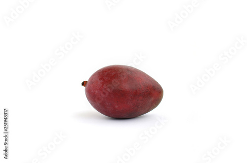 one mango isolated on white background