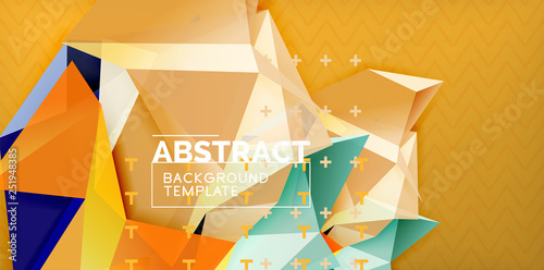 Triangular low poly background design