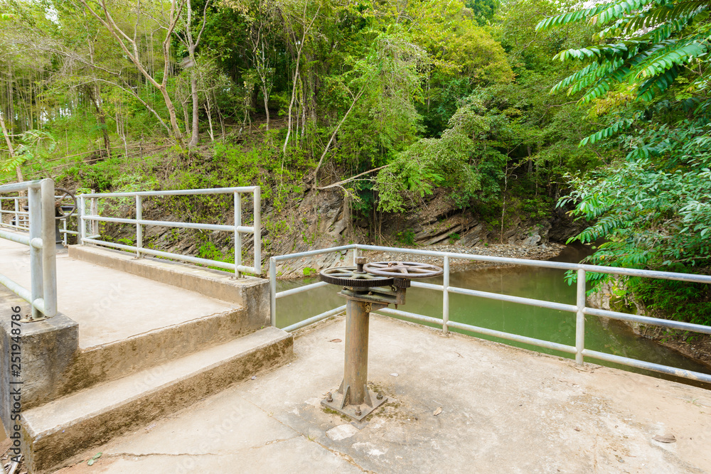 Weir or Dam at Wang Sila Laeng, Thailand
