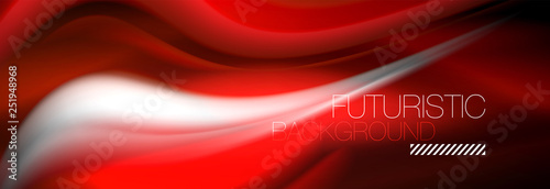 Fluid colors mixing glowing neon wave background, holographic texture