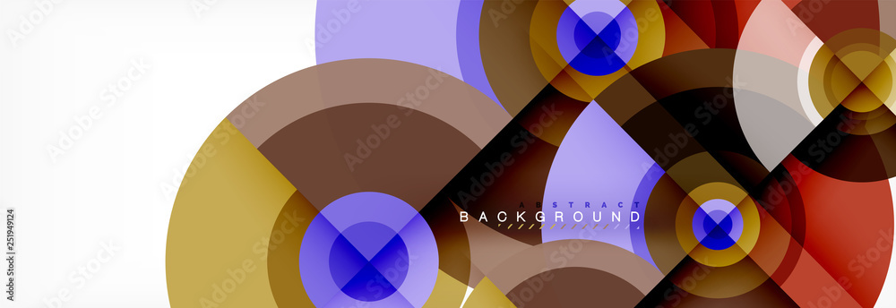 Round circles and triangles abstract background Round circles and triangles abstract background
