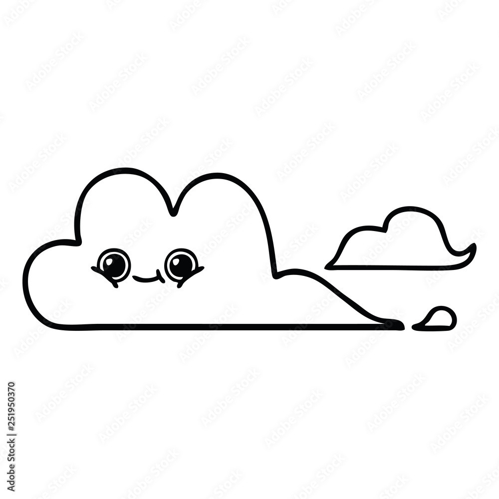 line drawing cartoon clouds line drawing cartoon clouds