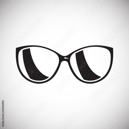 Glasses icon on white background for graphic and web design, Modern simple vector sign. Internet concept. Trendy symbol for website design web button or mobile app