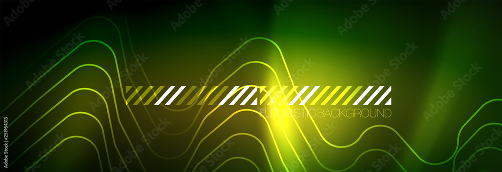 Shiny neon lights background, techno design, modern wallpaper for your project Shiny neon lights background, techno design, modern wallpaper for your project