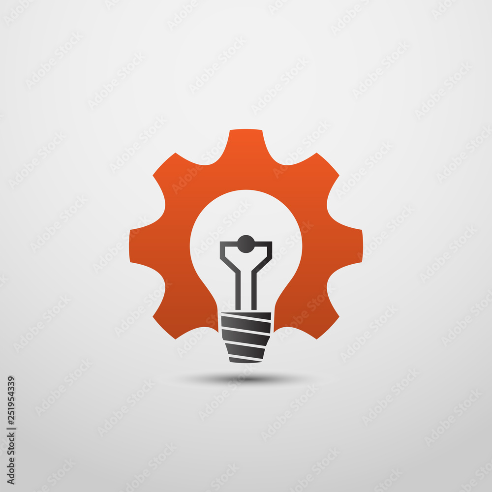idea gear logo, Light bulb idea icon. brain logo. Light bulb logo design. thinking logo, think logo concept. idea gear logo, Light bulb idea icon. brain logo. Light bulb logo design. thinking logo, think logo concept.