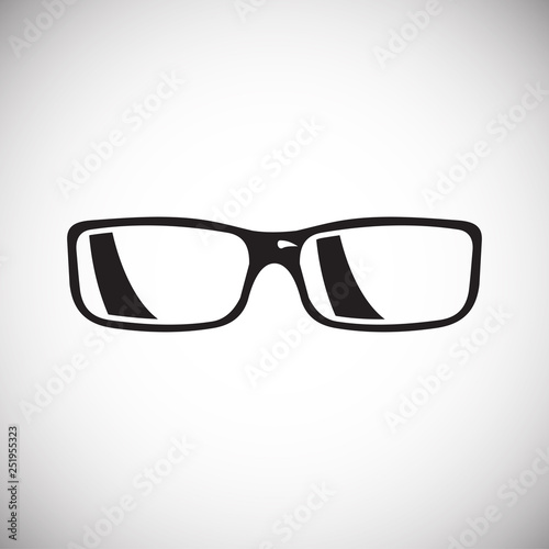 Glasses icon on white background for graphic and web design, Modern simple vector sign. Internet concept. Trendy symbol for website design web button or mobile app