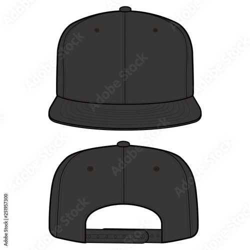SNAPBACK Cap Fashion flat vector mockup design