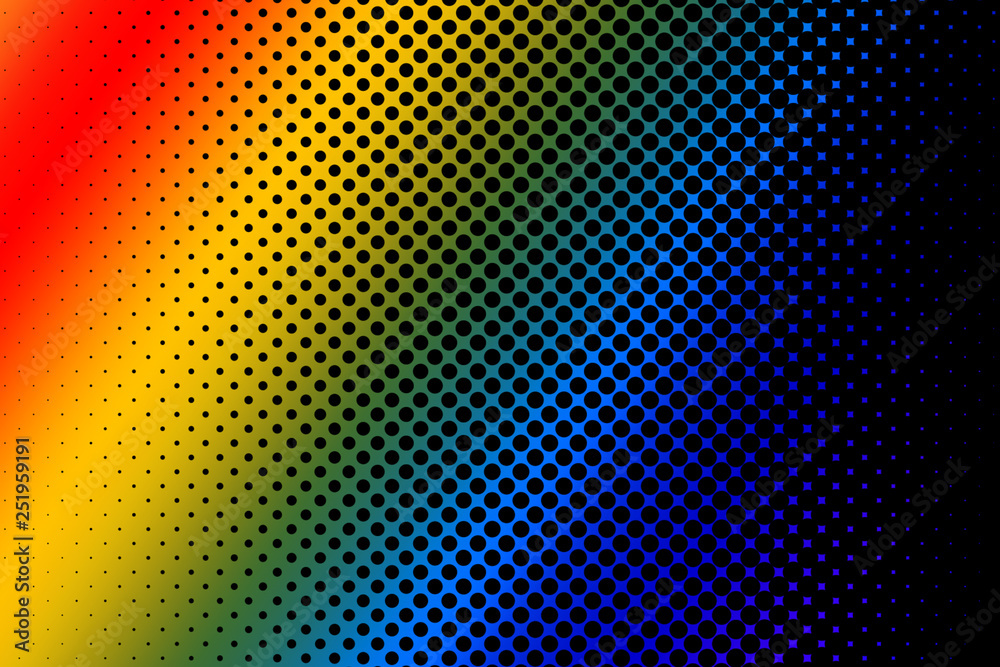 Duotone gradient dot background