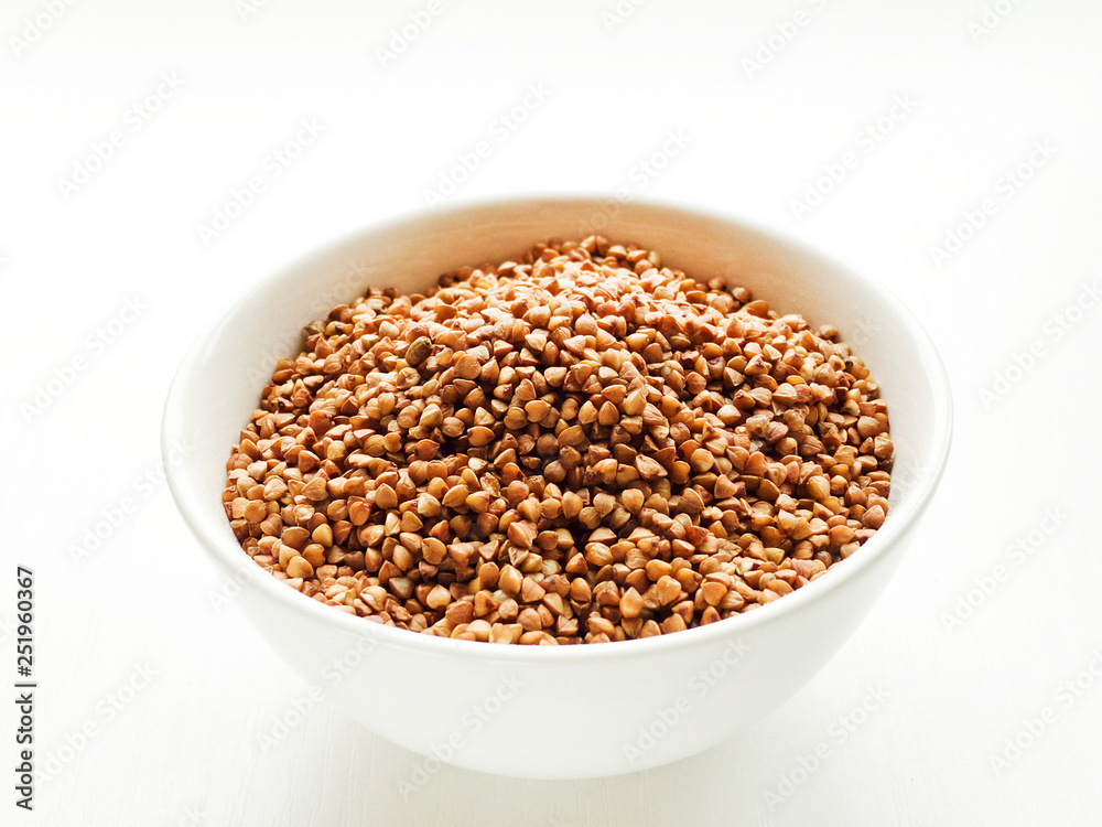 Bowl with buckwheat