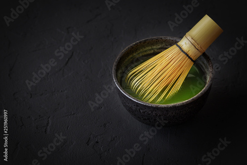 Matcha Tea. Copy space