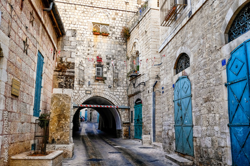 Street in Old City of BETHLEHEM, PALESTINIAN TERRITORIES. September 2015 