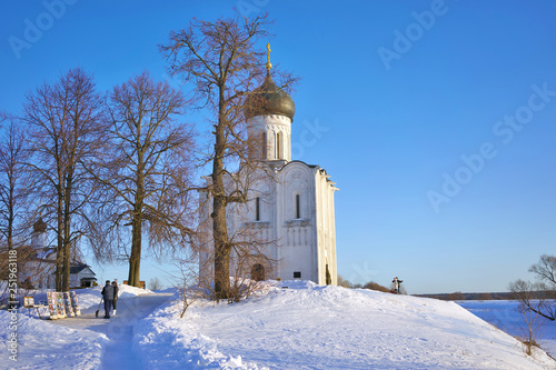 Winter landscape in central Russia. Vladimir region.