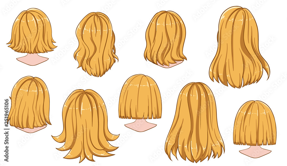 Φωτογραφία Beautiful hairstyle of woman hair. Rear view.