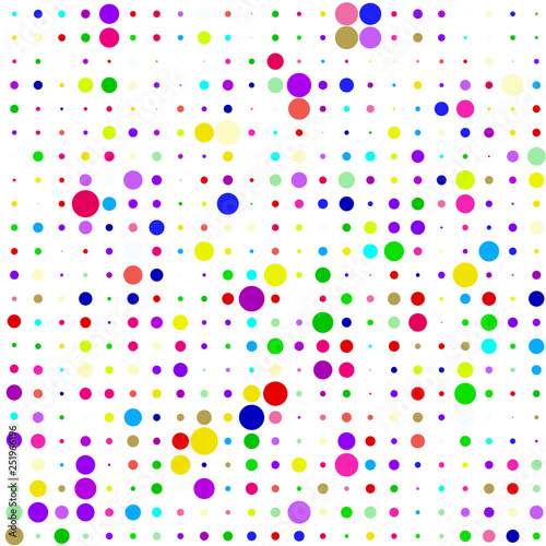 Сolored bubbles on white background 