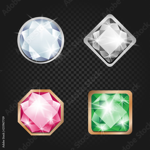 diamonds and jewels dark background
